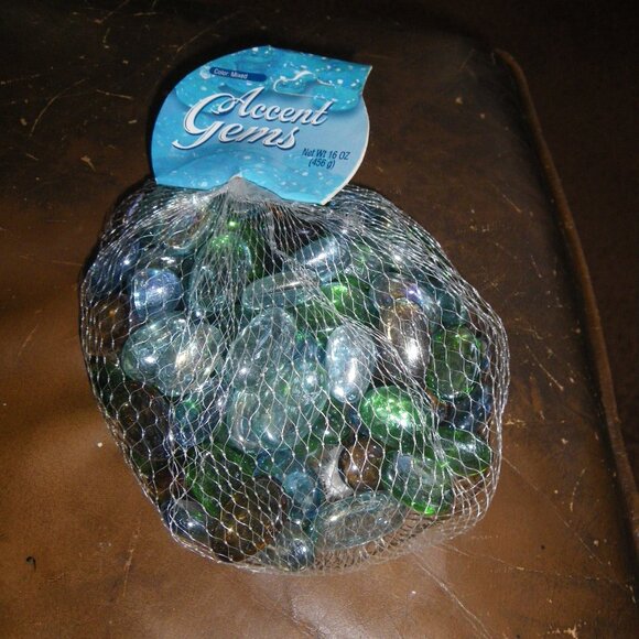 Glass Gems Dome Vase Filler Decorative Beads Marble Pebbles Stones Craft Decor - Picture 1 of 1